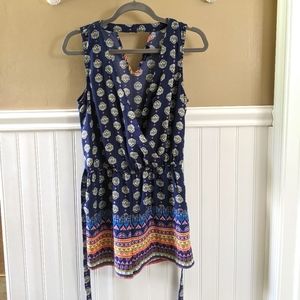 Aztec Print Romper